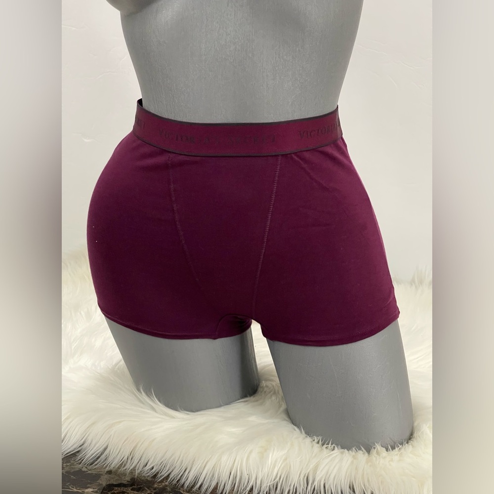 Victoria’s Secret Cotton Logo Cotton High-Waist Boyshort Panty Underwear. NWT
